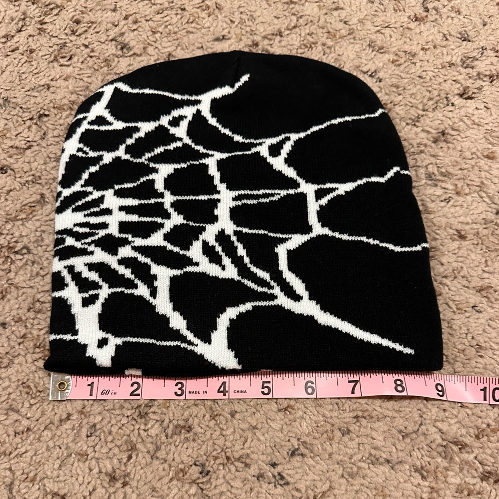 Y2K Spiderweb Beanie NEW